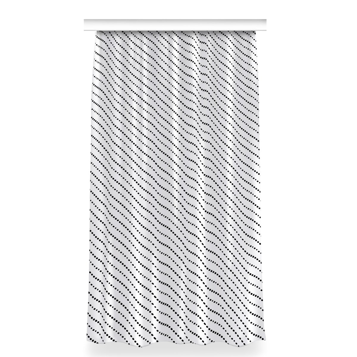 Gotowa zasłona na taśmę 150x280 Kropki geometria, Fabricsy