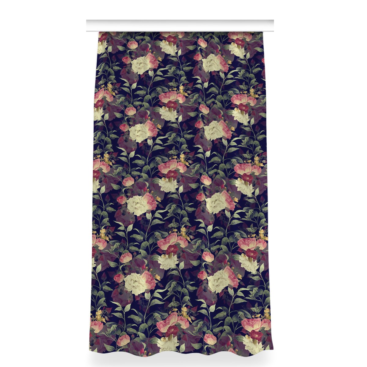 Klasyczna zasłona kolory 150x280 cm Vintage kwiaty, Fabricsy
