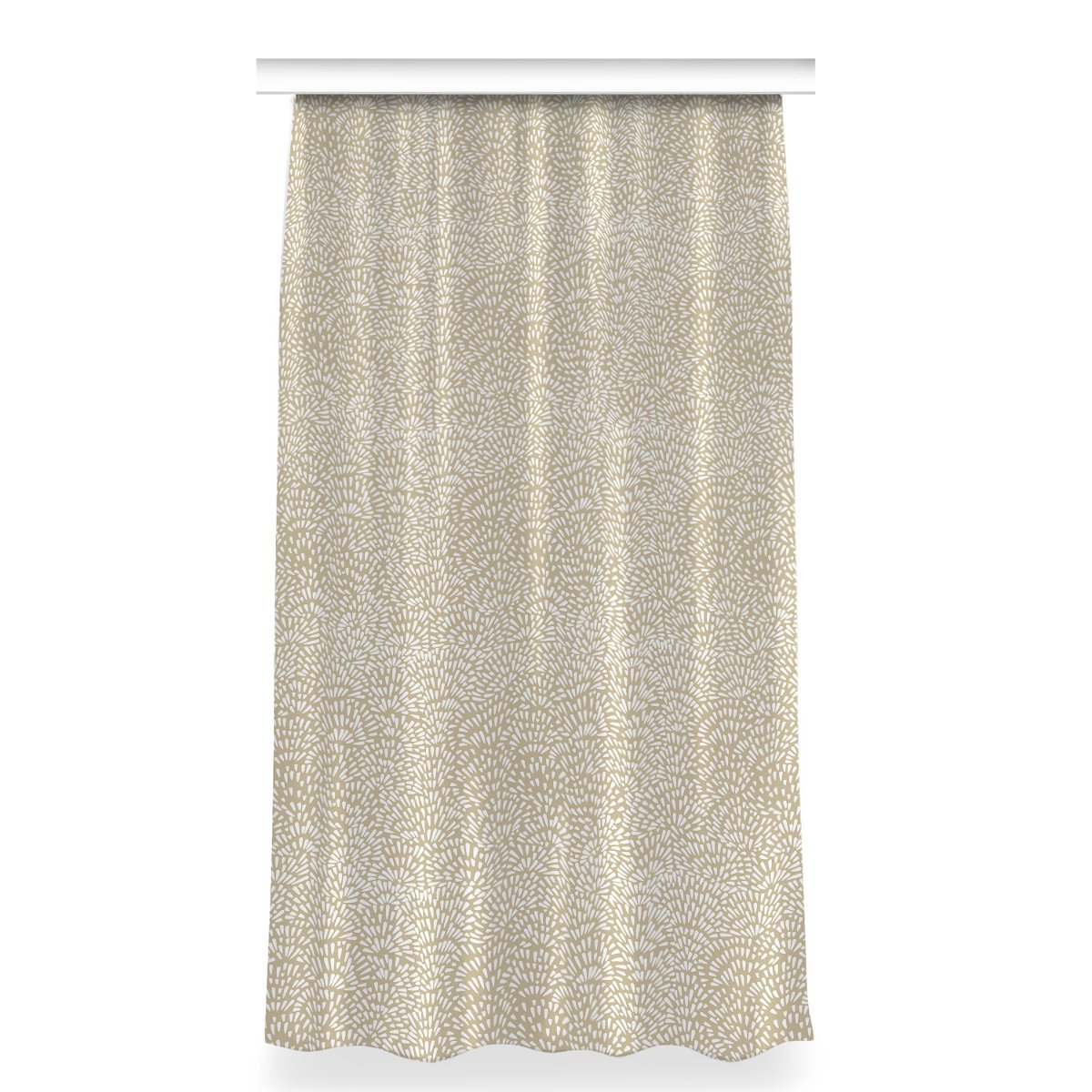 Gotowa zasłona z grafiką 150x280 Beżowe Łzy Boho, Fabricsy