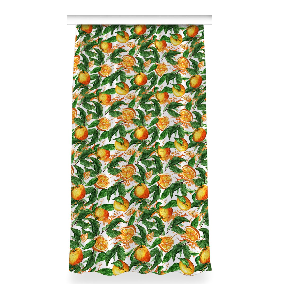 Klasyczna zasłona z nadrukiem 150x280 Pomarańcze, Fabricsy