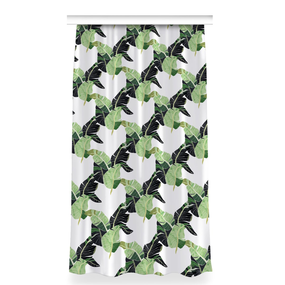Gotowa zasłona do sypialni 150x280 Liście palmowe, Fabricsy