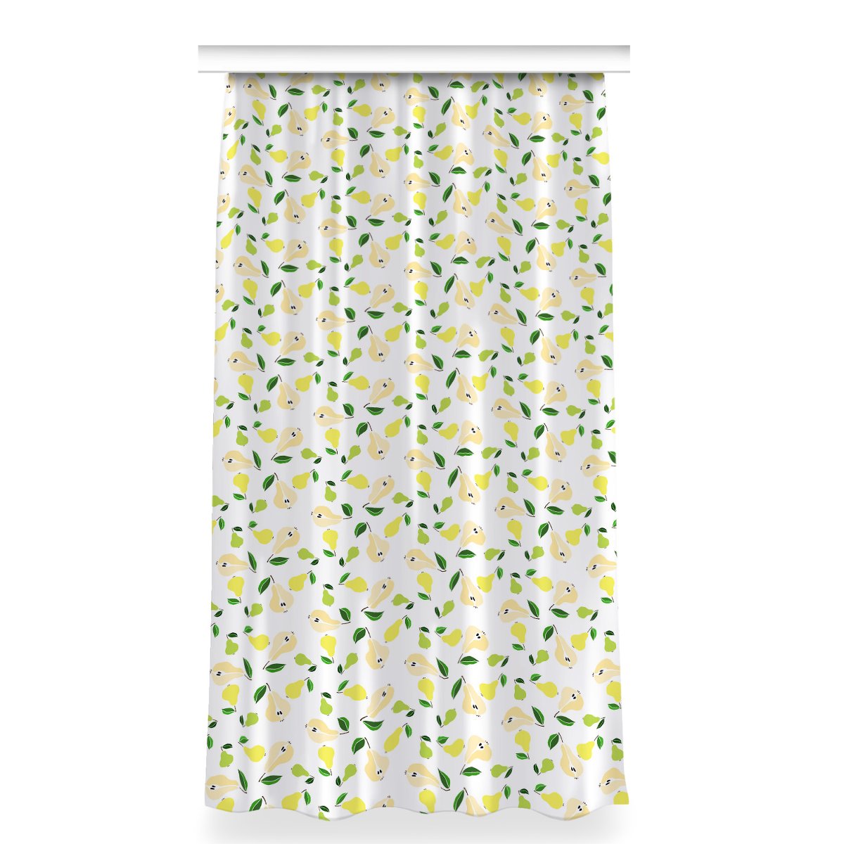 Gotowa zasłona z nadrukiem 150x280 Gruszki żółte, Fabricsy