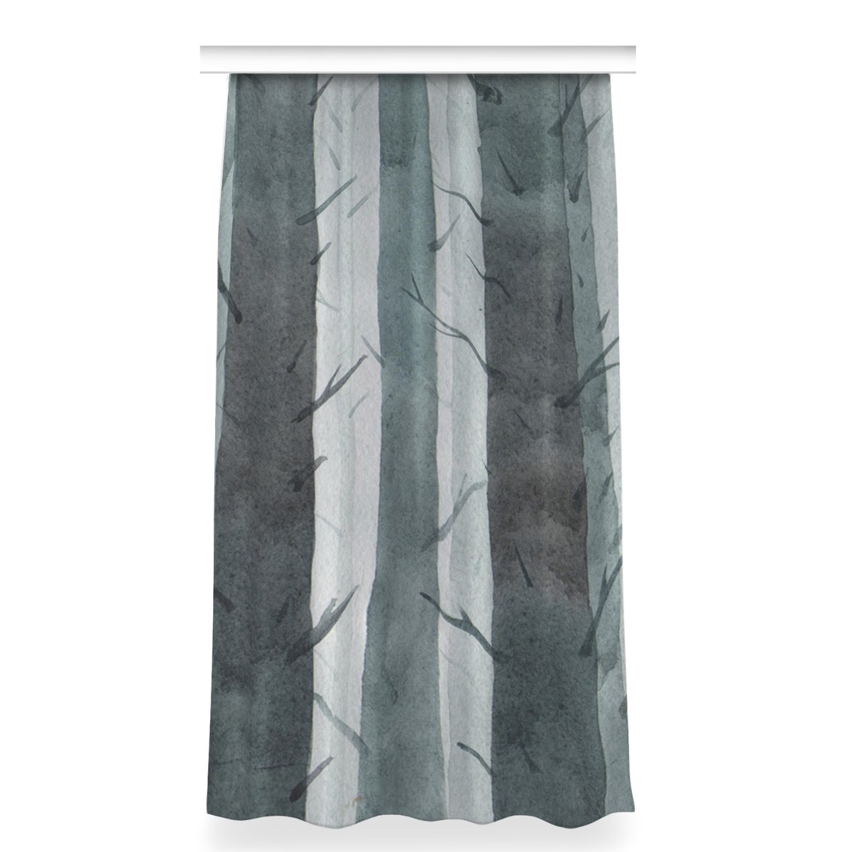 Gotowa zasłona z nadrukiem 150x280 Wzór paski 3D, Fabricsy