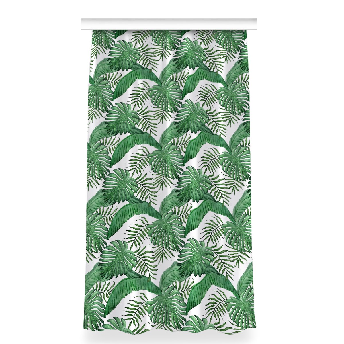Gotowa zasłona z grafiką wzór 150x280 Liście Palm, Fabricsy