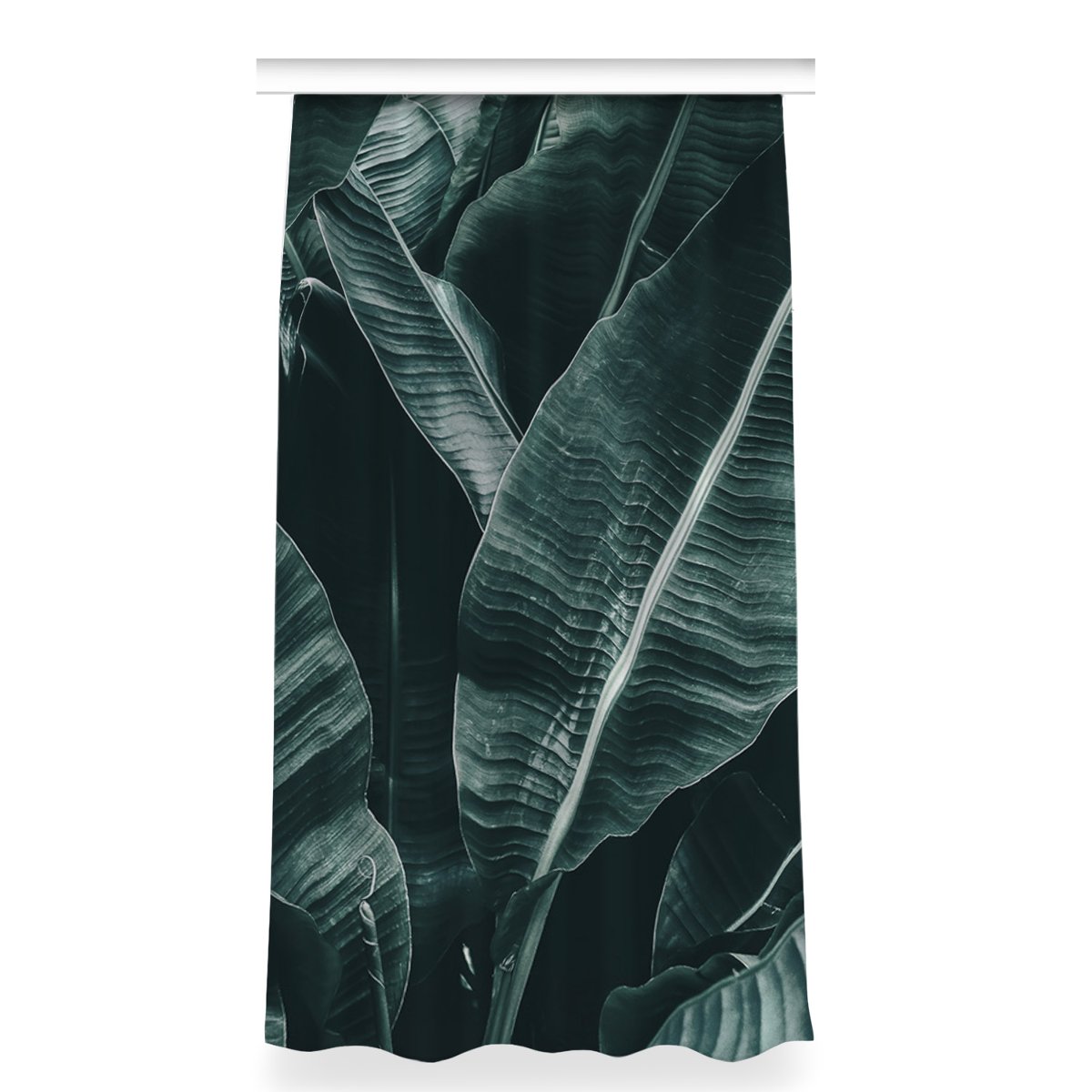 Zasłona z grafiką gotowa 150x280 Egzotyczne liście, Fabricsy