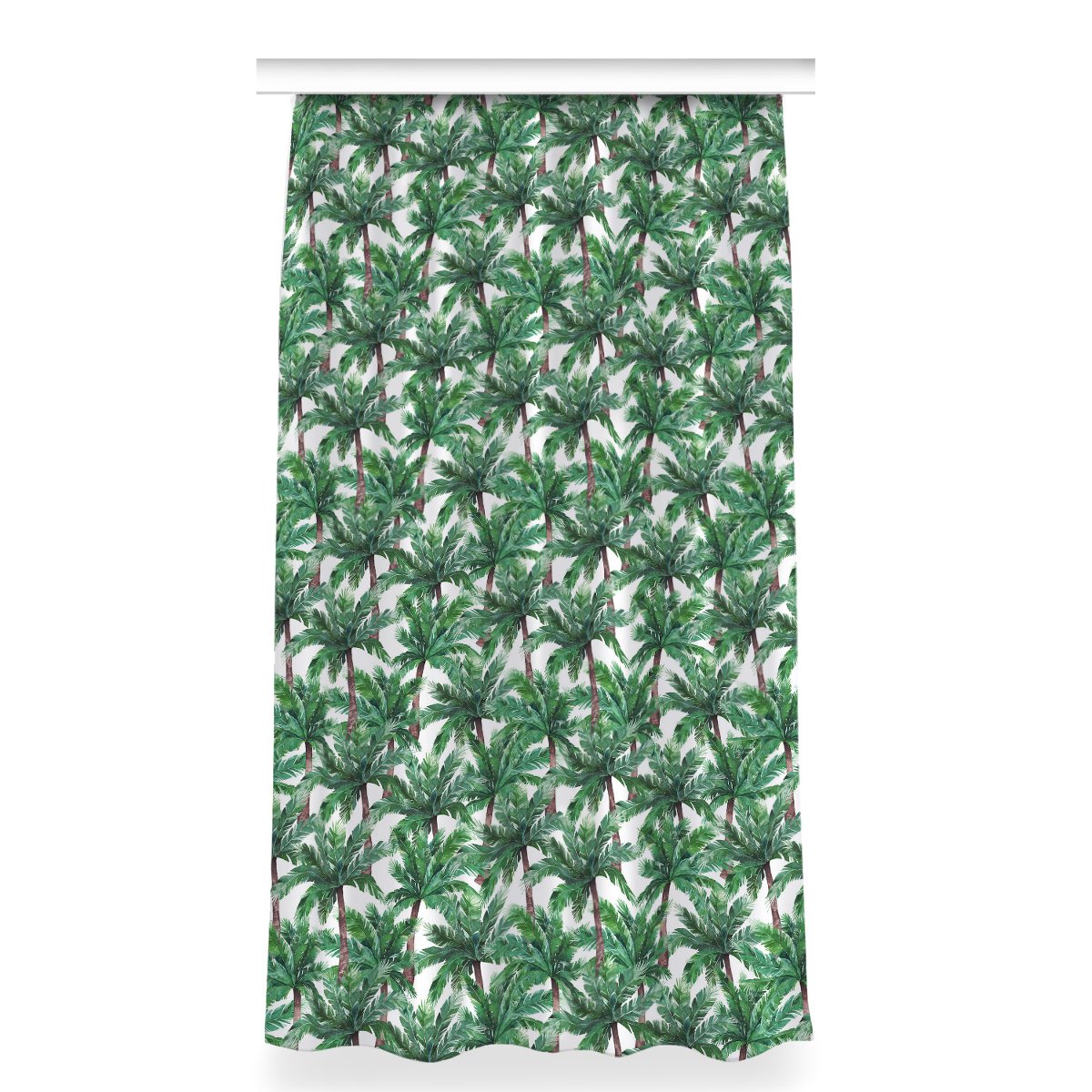 Klasyczna zasłona kolory 150x280 Tropikalne palmy, Fabricsy