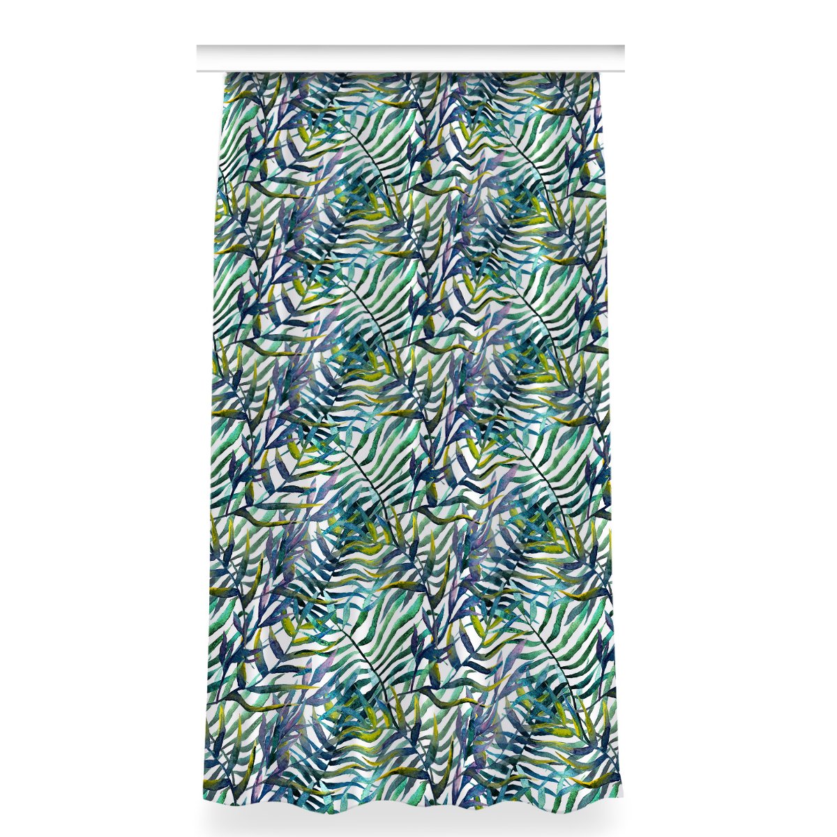 Klasyczna zasłona kolory 150x280 Egzotyczne liście, Fabricsy