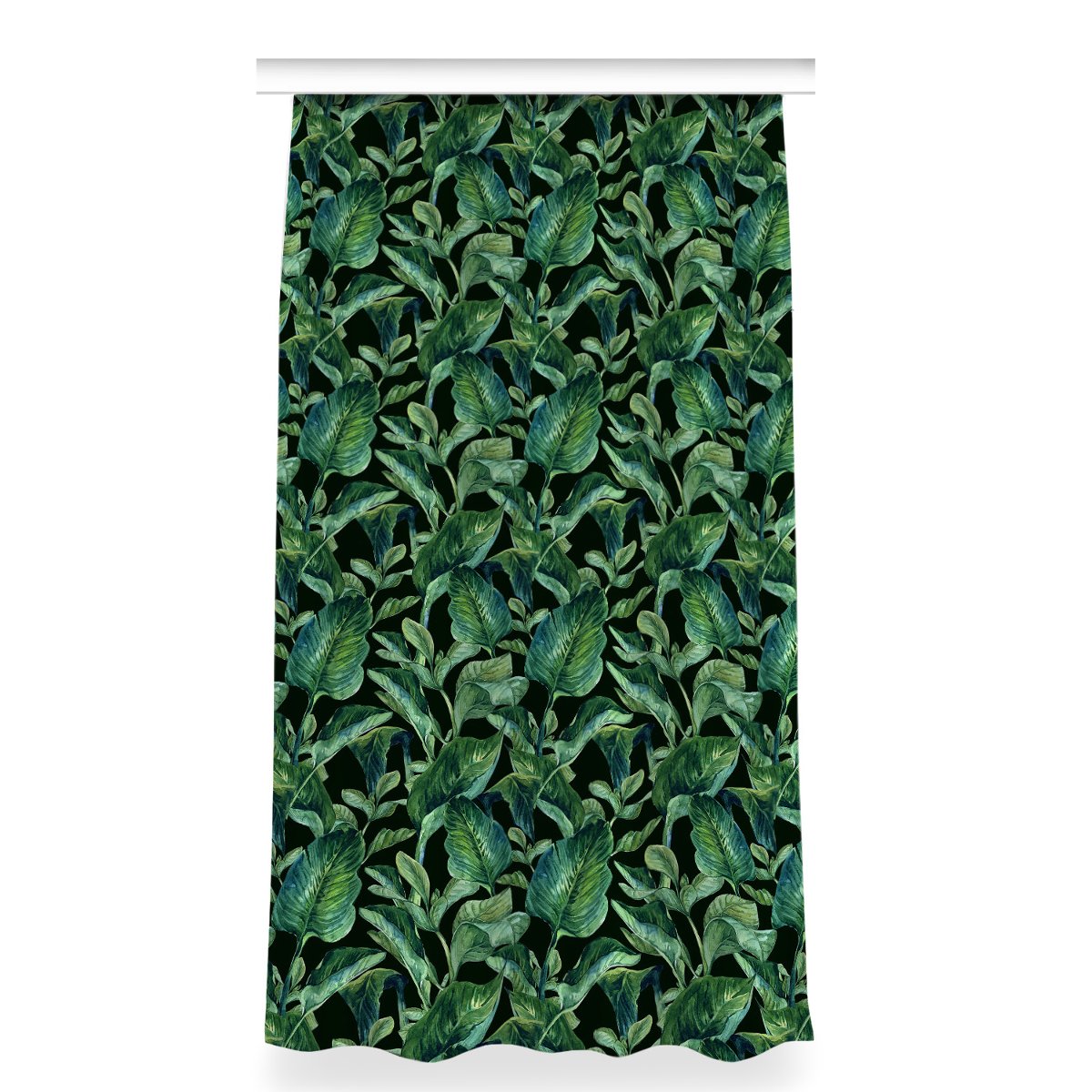 Zasłona z grafiką kolory 150x280 Tropikalne liście, Fabricsy