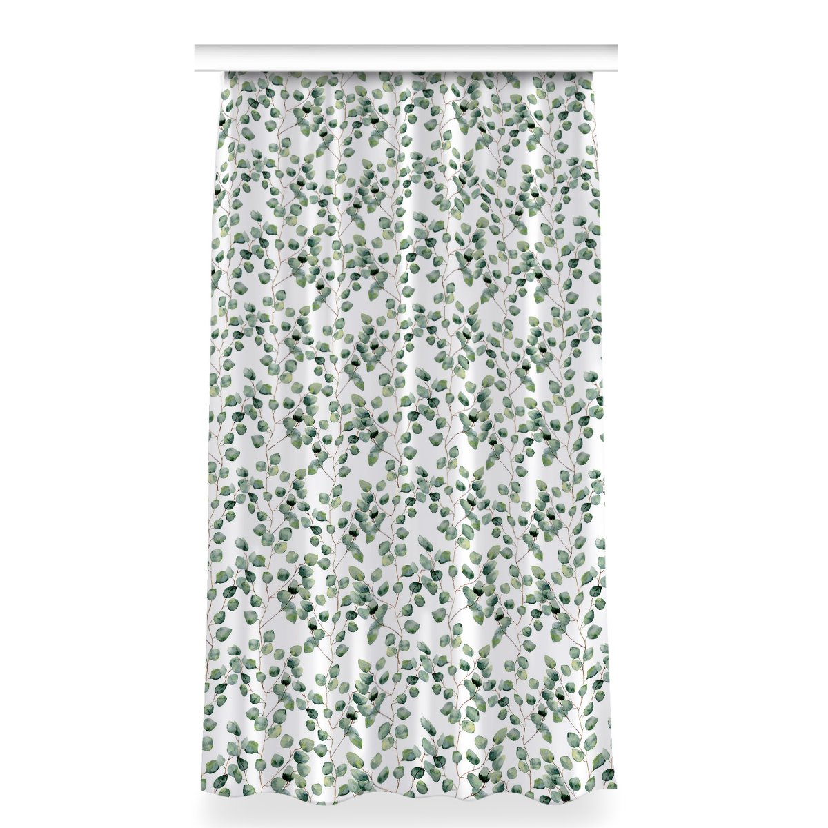 Klasyczna zasłona kolory 150x280 Gałązki z liśćmi, Fabricsy