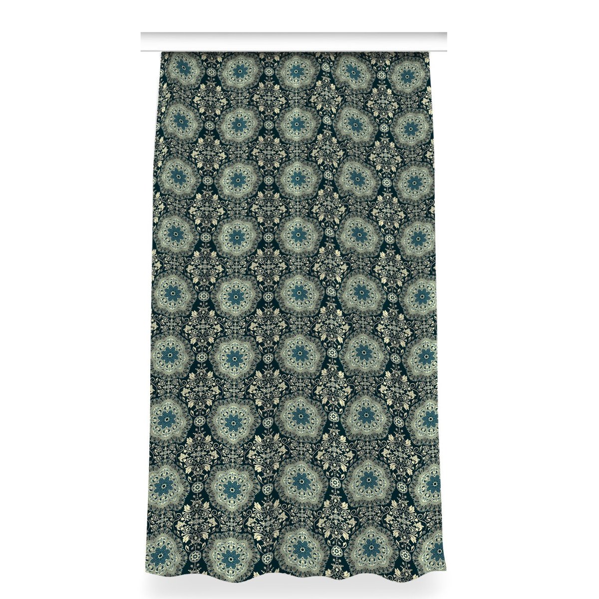 Kolorowa zasłona z nadrukiem wzór 150x280 Damask, Fabricsy