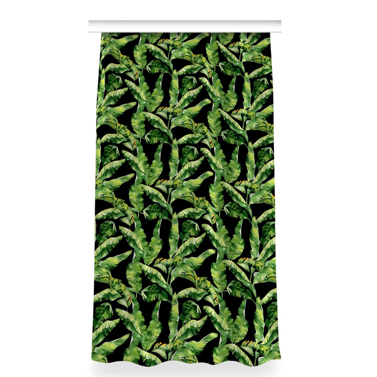Gotowa zasłona na taśmę 150x280 cm Tropikalny liść, Fabricsy
