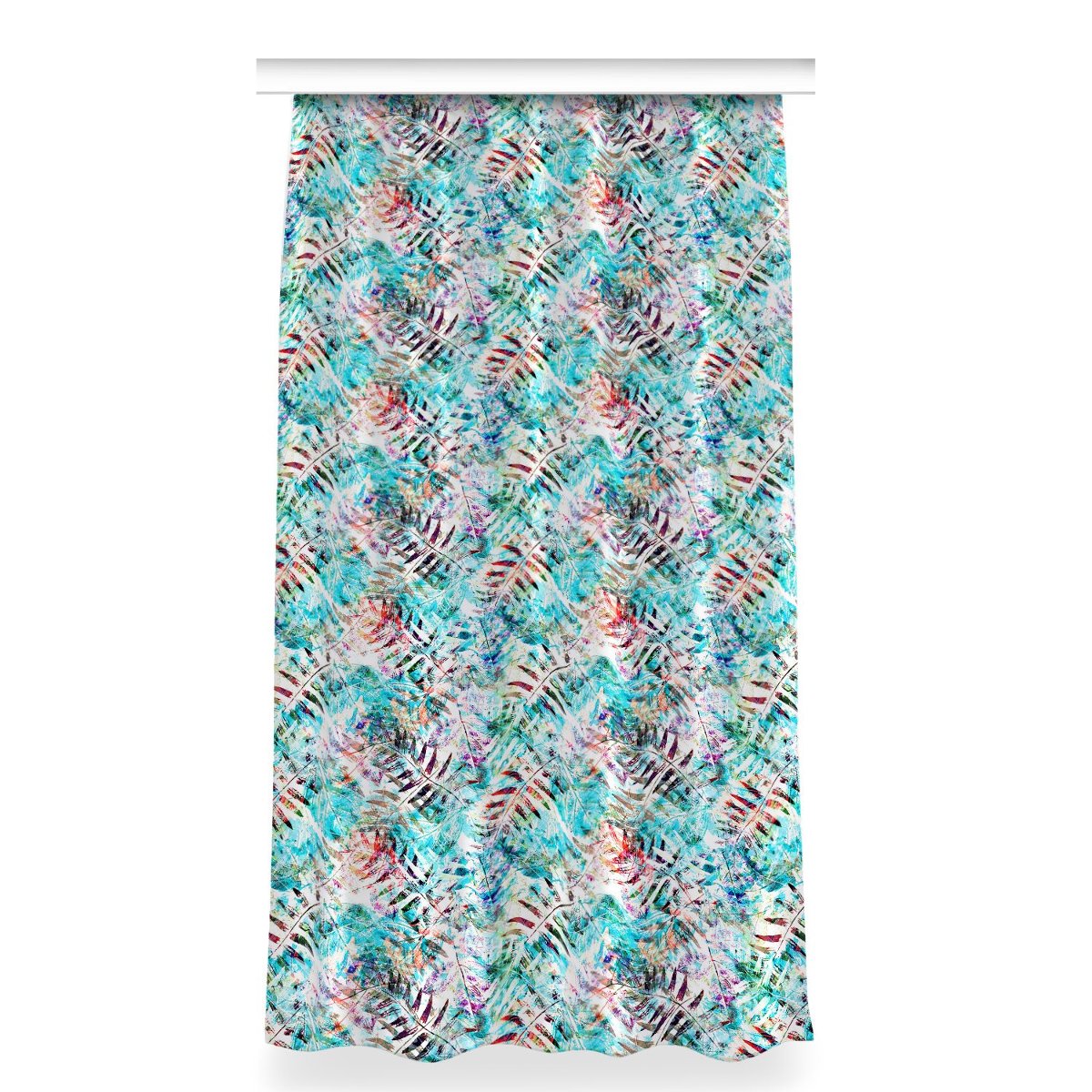 Gotowa zasłona z nadrukiem 150x280 Odciski liści, Fabricsy