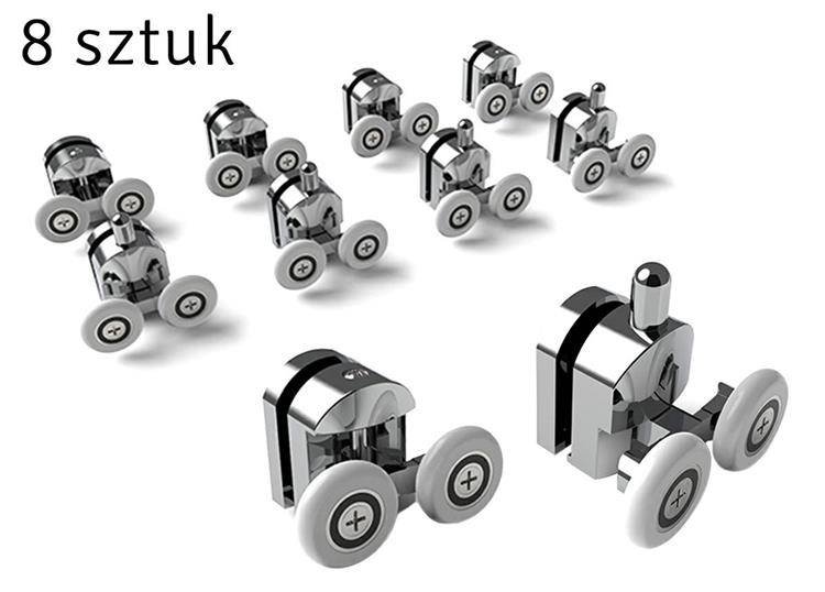 ATL AG527D Rolki do kabin kompl. chrom