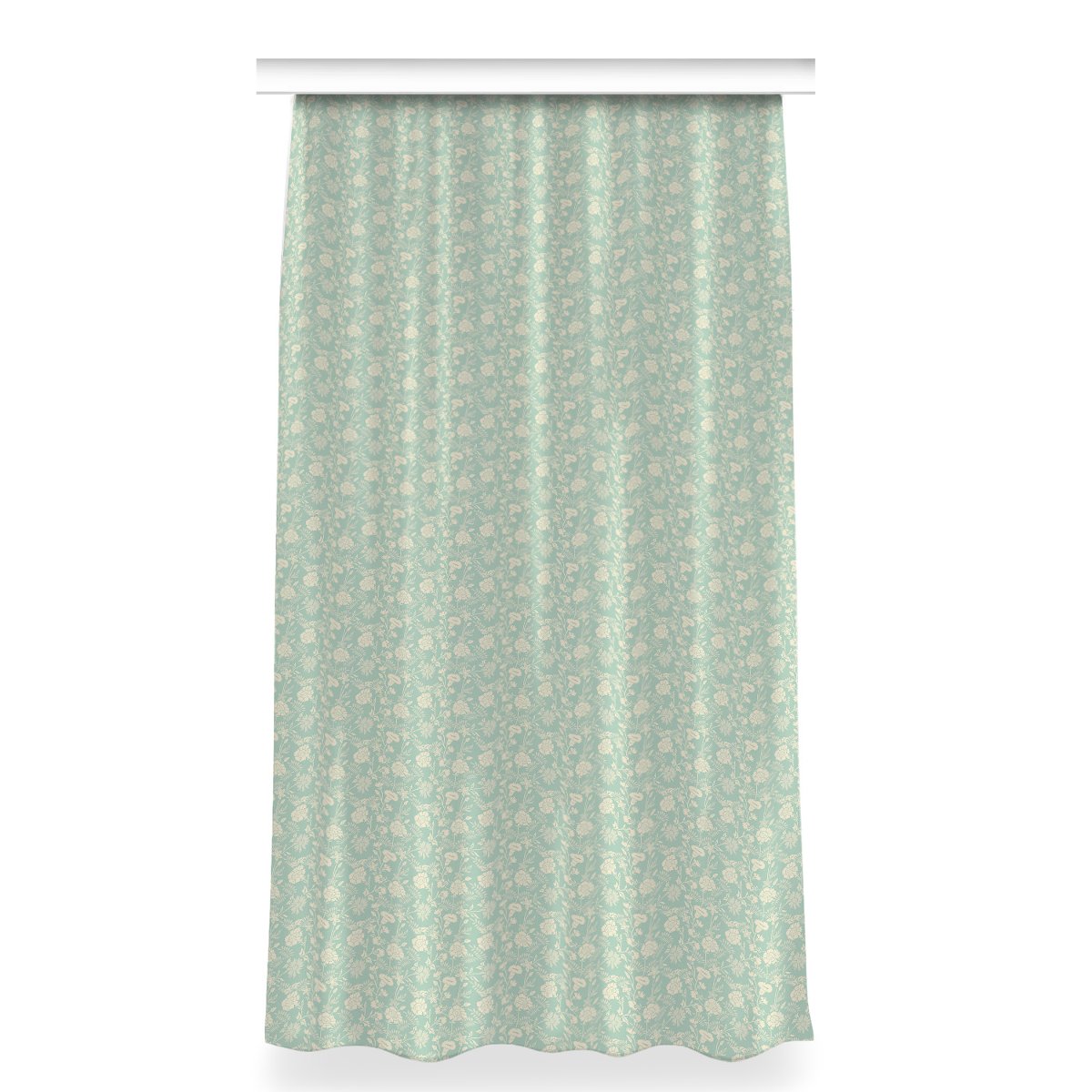 Zasłona klasyczna z grafiką 150x280 Białe kwiaty, Fabricsy