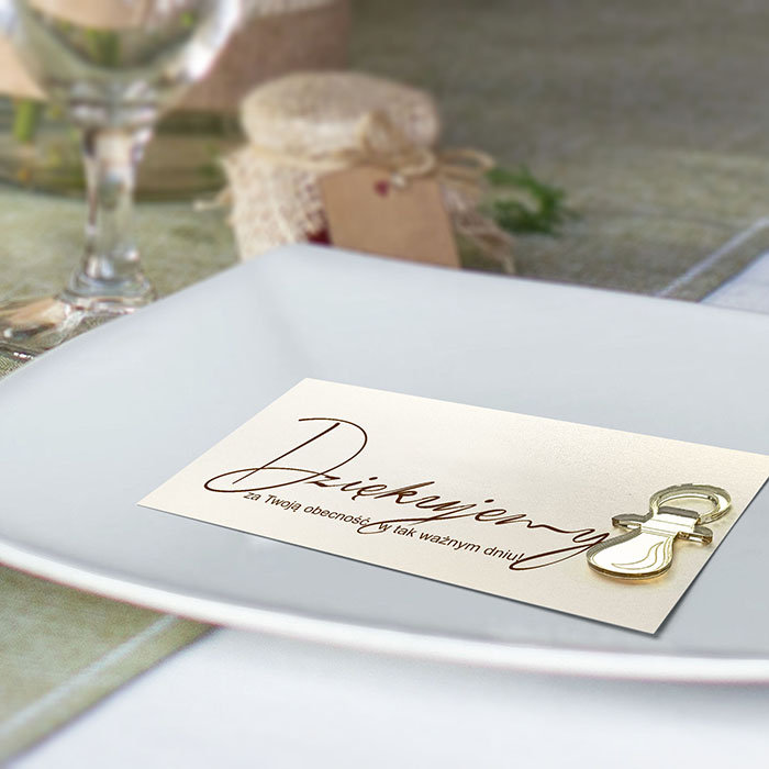 Podziękowanie dla gości Chrzest lub urodziny 62897