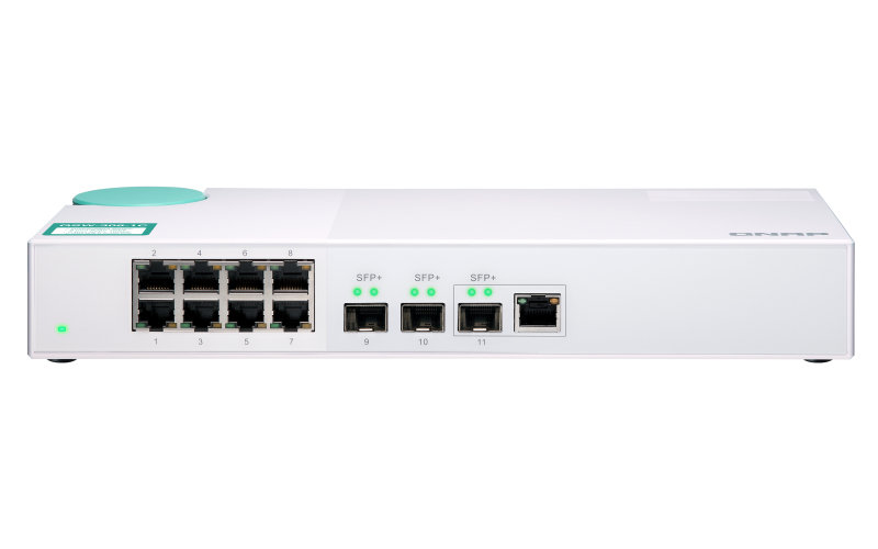 QNAP QNAP QSW-308-1C Eight 1GbE NBASE-T ports Three 10G QSW-308-1C