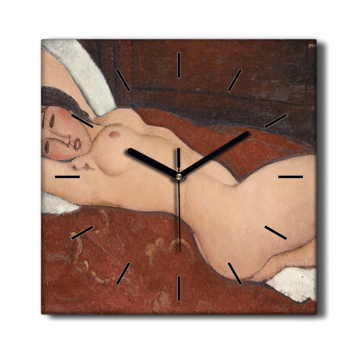 Zegar na płótnie Nagie kobiety anatomia 30x30 cm, Coloray