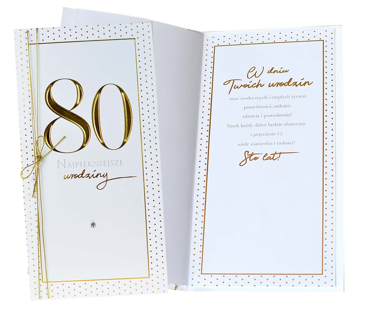 KUKARTKA KUKARTKA Karnet PM-197 Urodziny 80 441152