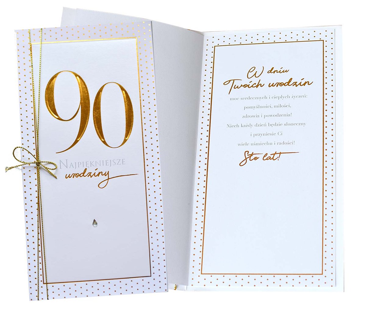 KUKARTKA KUKARTKA Karnet PM-198 Urodziny 90 441153