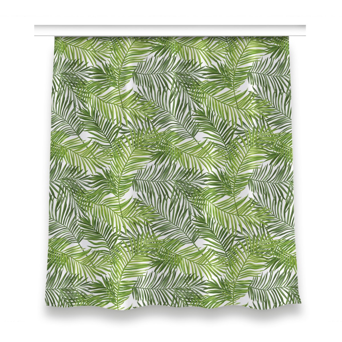 Gotowa zasłona dekor wzór 150x160 Liście palmowy, Fabricsy