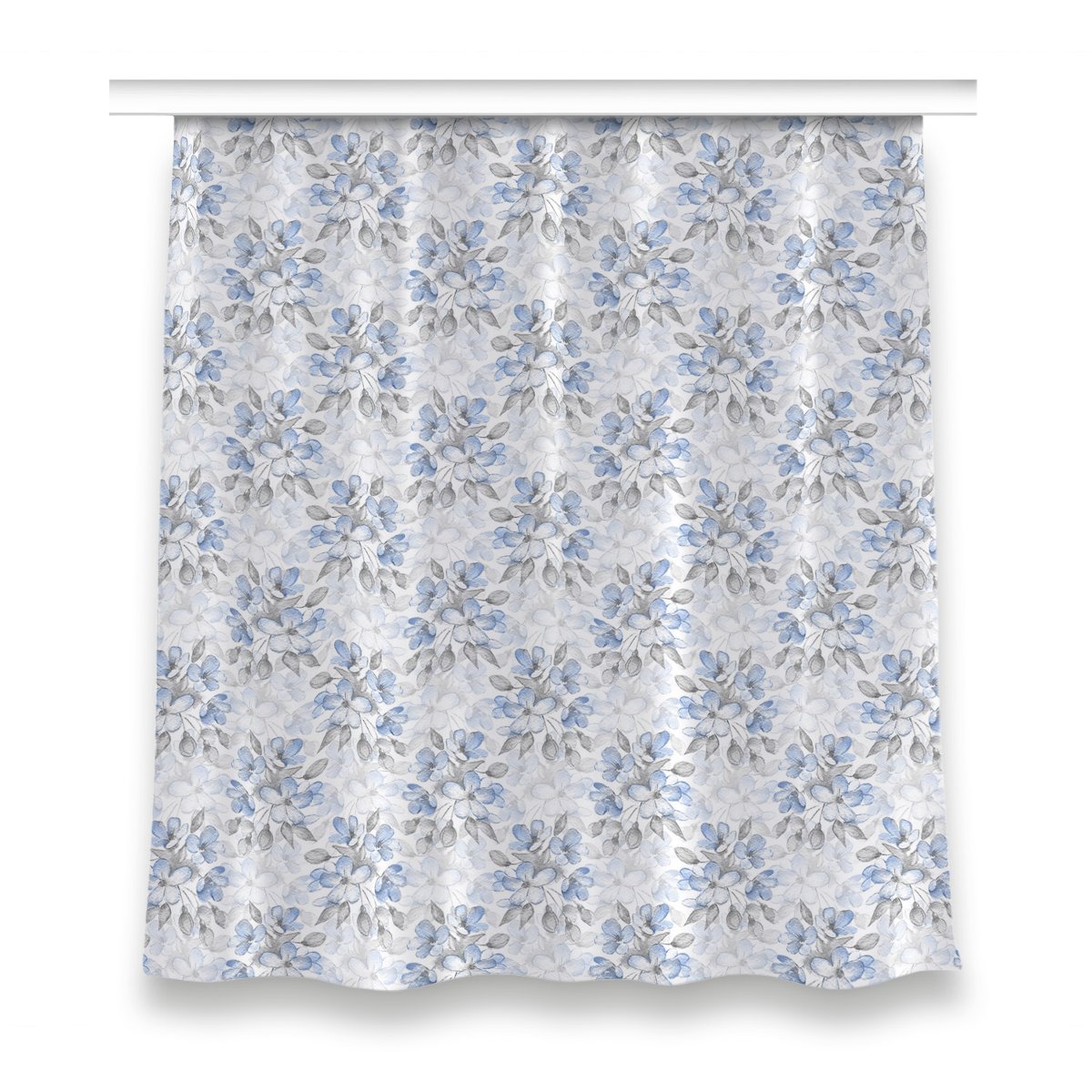 Zasłona z grafiką kolory do pokoju 150x160 Kwiaty, Fabricsy