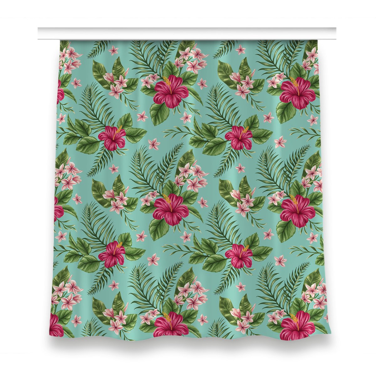 Zasłona z grafiką kolory do pokoju 150x160 Kwiaty, Fabricsy