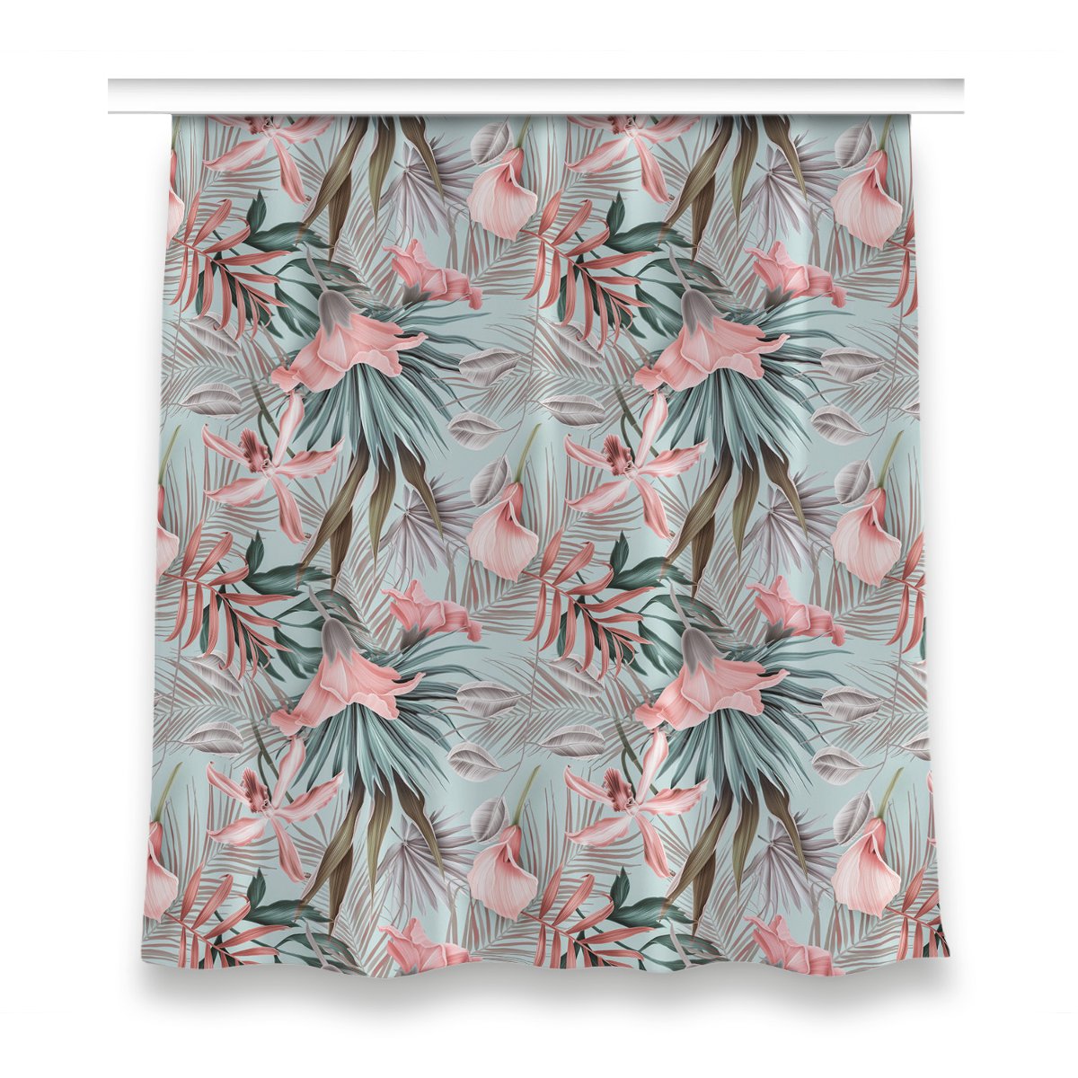 Klasyczna zasłona kolory 150x160 Pastelowe kwiaty, Fabricsy