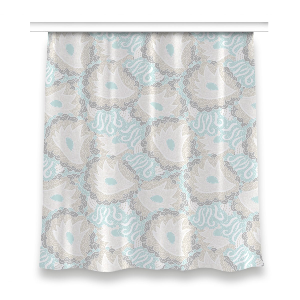 Gotowa zasłona do pokoju 150x160 Kwiaty Pastelowe, Fabricsy