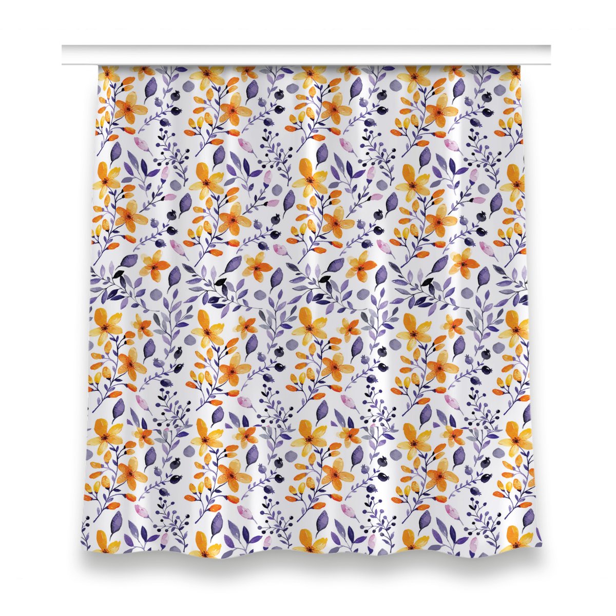 Gotowa zasłona dekor 150x160 Abstrakcyjne kwiaty, Fabricsy