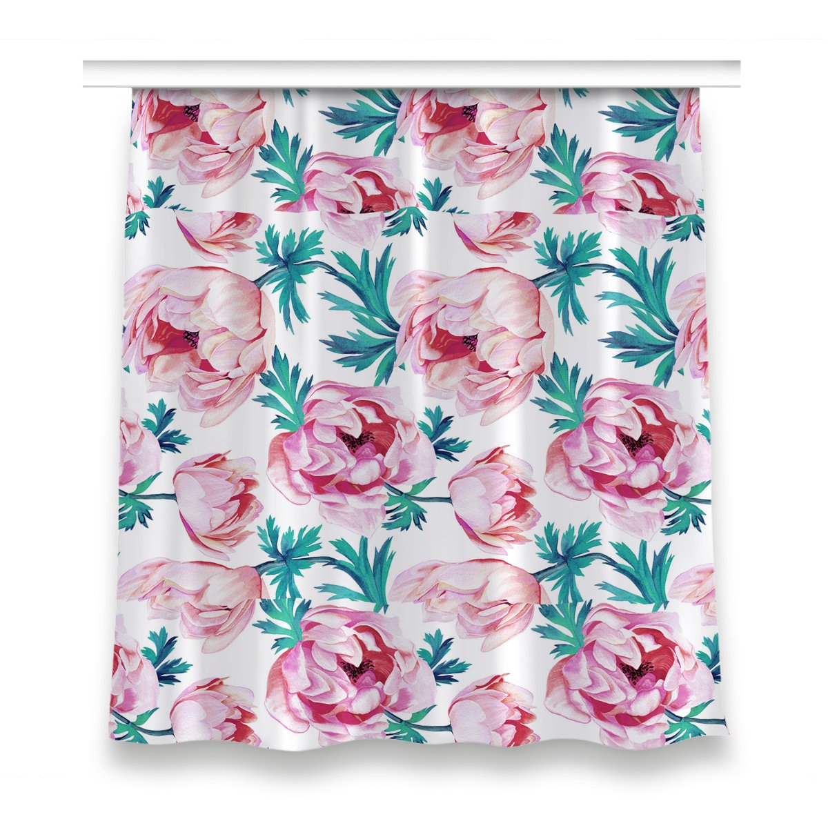 Gotowa zasłona do pokoju dekor 150x160 Kwiat maku, Fabricsy