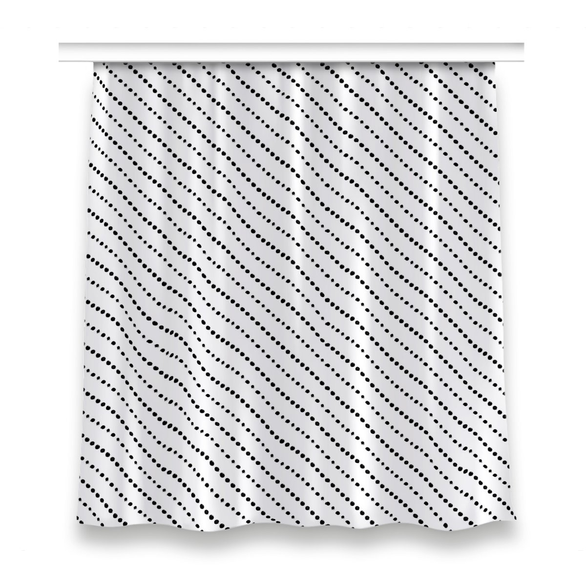 Gotowa zasłona na taśmę 150x160 Kropki geometria, Fabricsy