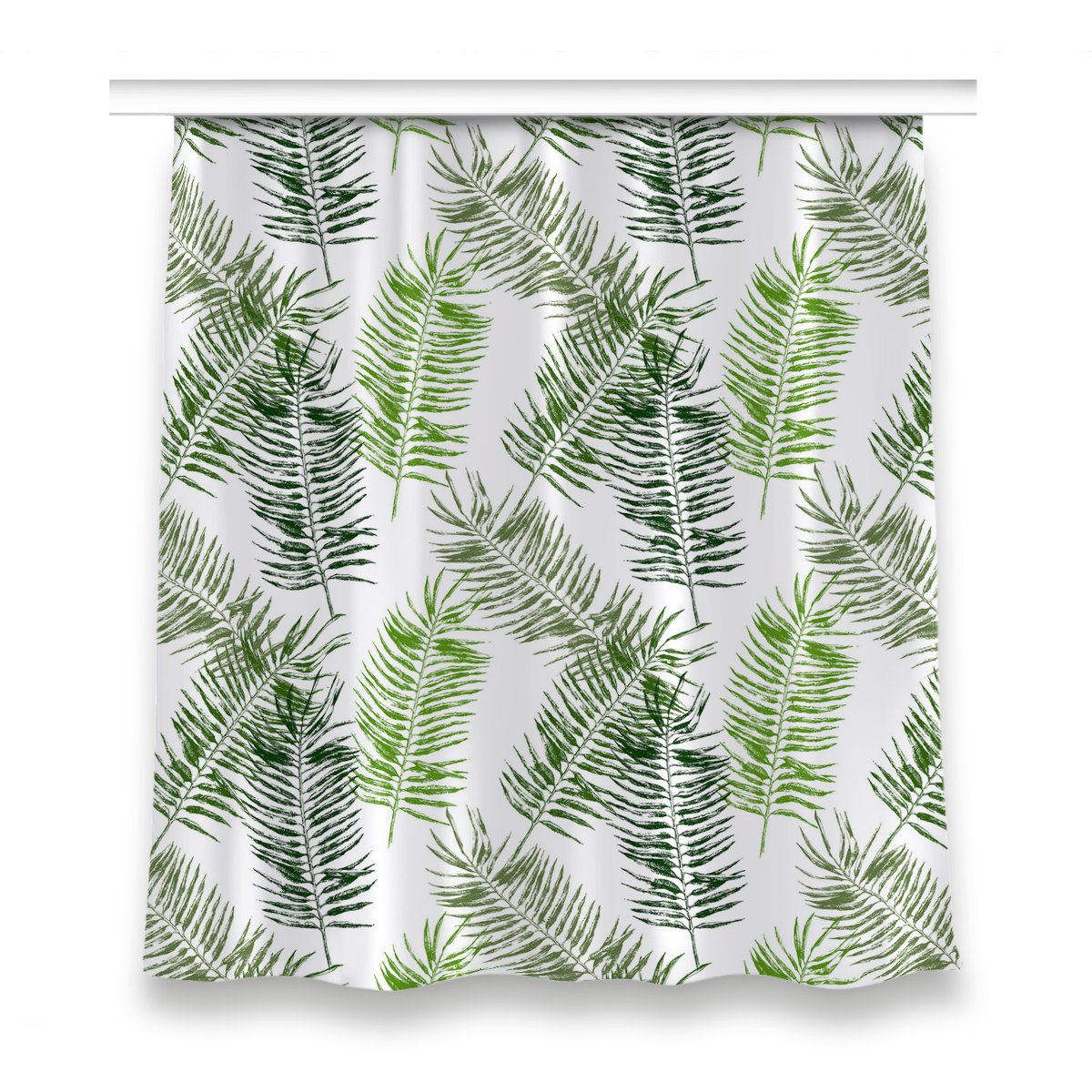 Gotowa zasłona z nadrukiem 150x160 Liście palmowe, Fabricsy