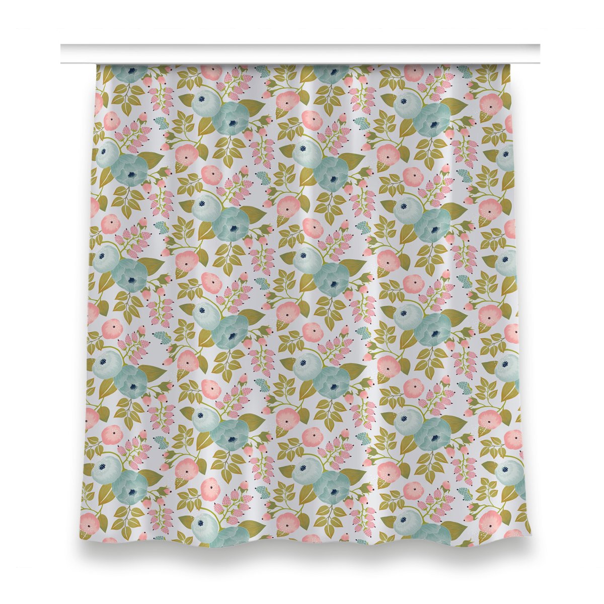 Gotowa zasłona z nadrukiem 150x160 Wiosenne kwiaty, Fabricsy