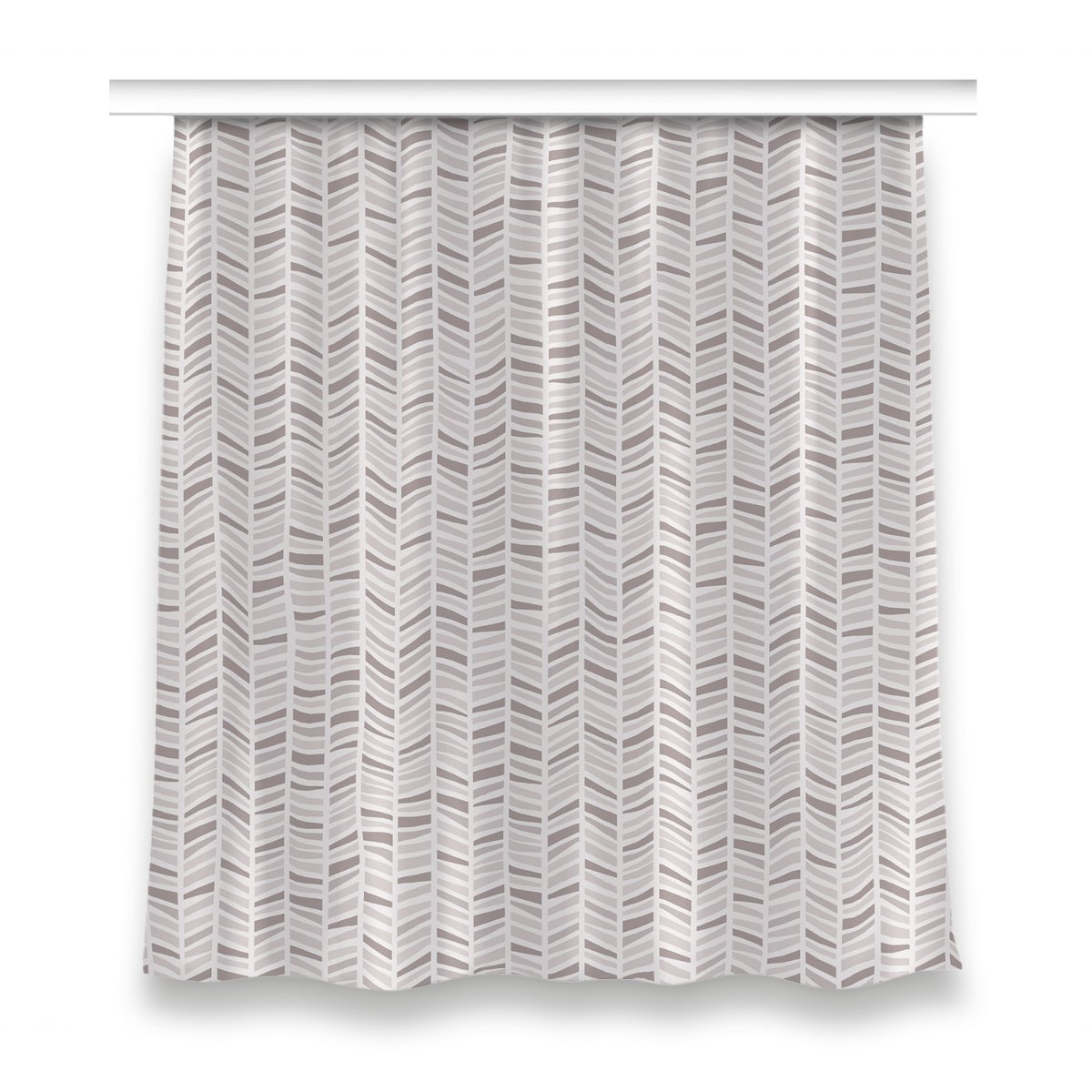 Gotowa zasłona dekor 150x160 Geometria w jodełkę, Fabricsy