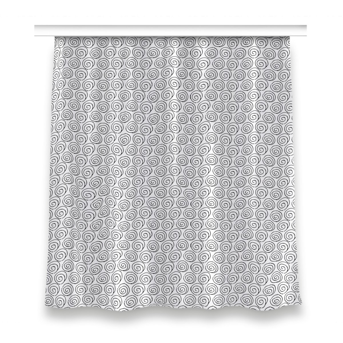 Gotowa zasłona z nadrukiem 150x160 Muszle ślimaka, Fabricsy