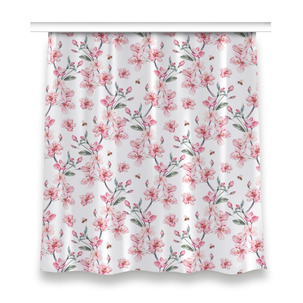 Klasyczna zasłona kolory 150x160 Subtelne kwiaty, Fabricsy