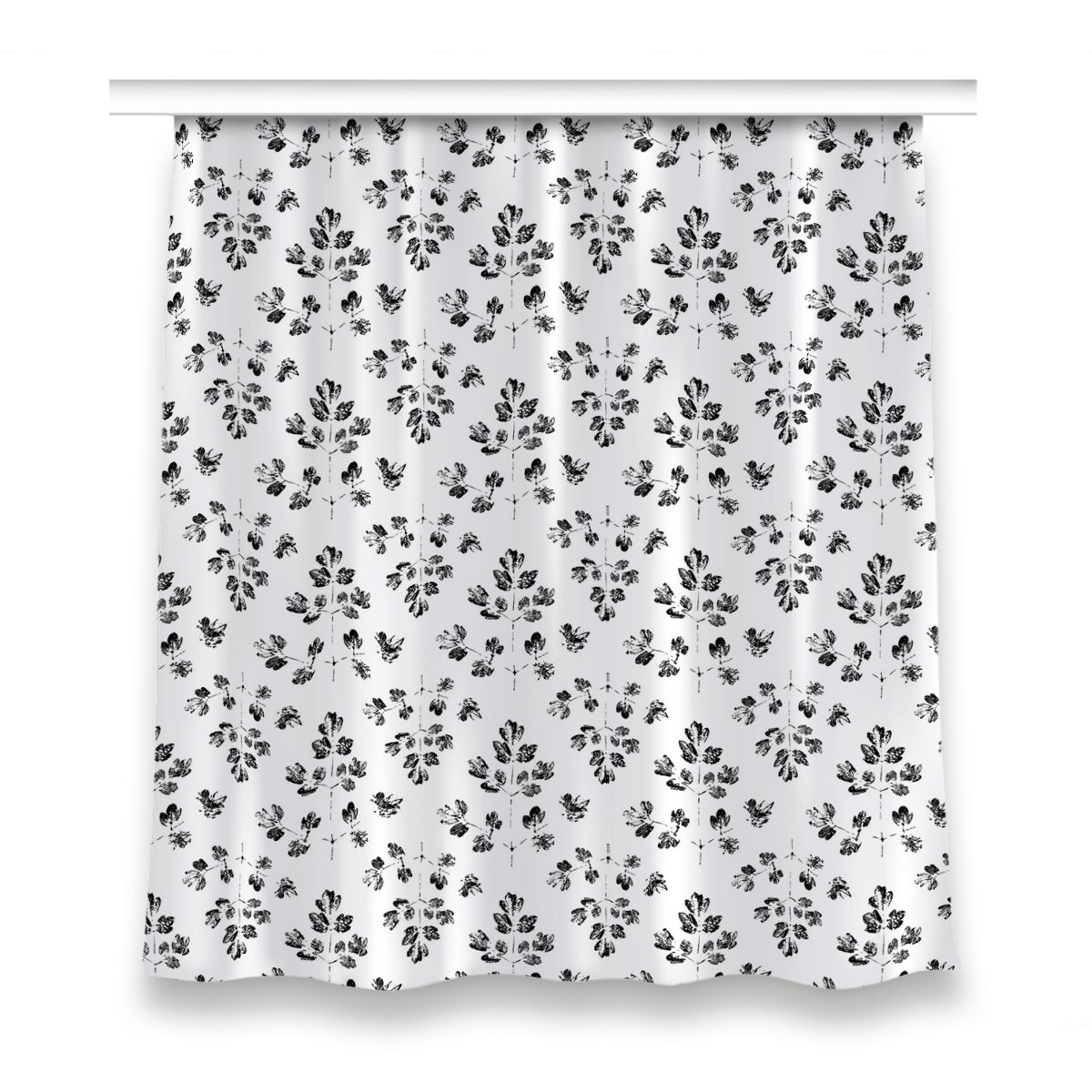 Klasyczna zasłona kolory 150x160 Czarno biały wzór, Fabricsy