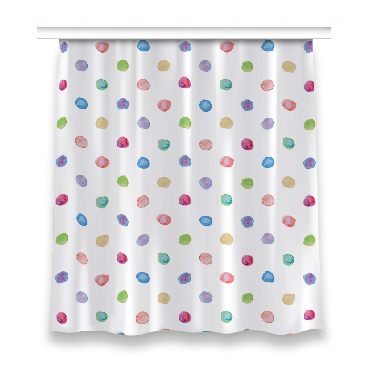 Gotowa zasłona do sypialni 150x160 Kolorowe kropki, Fabricsy