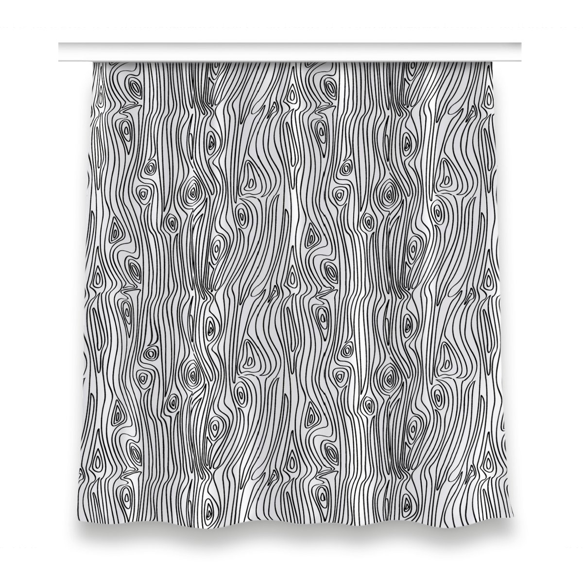 Gotowa zasłona z nadrukiem 150x160 Imitacja drewna, Fabricsy