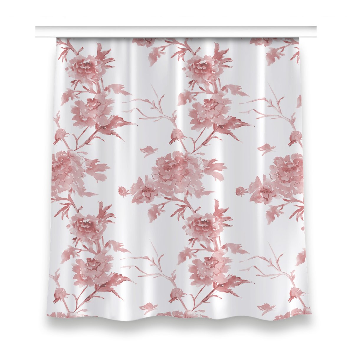 Klasyczna zasłona kolory 150x160 Pastelowe kwiaty, Fabricsy