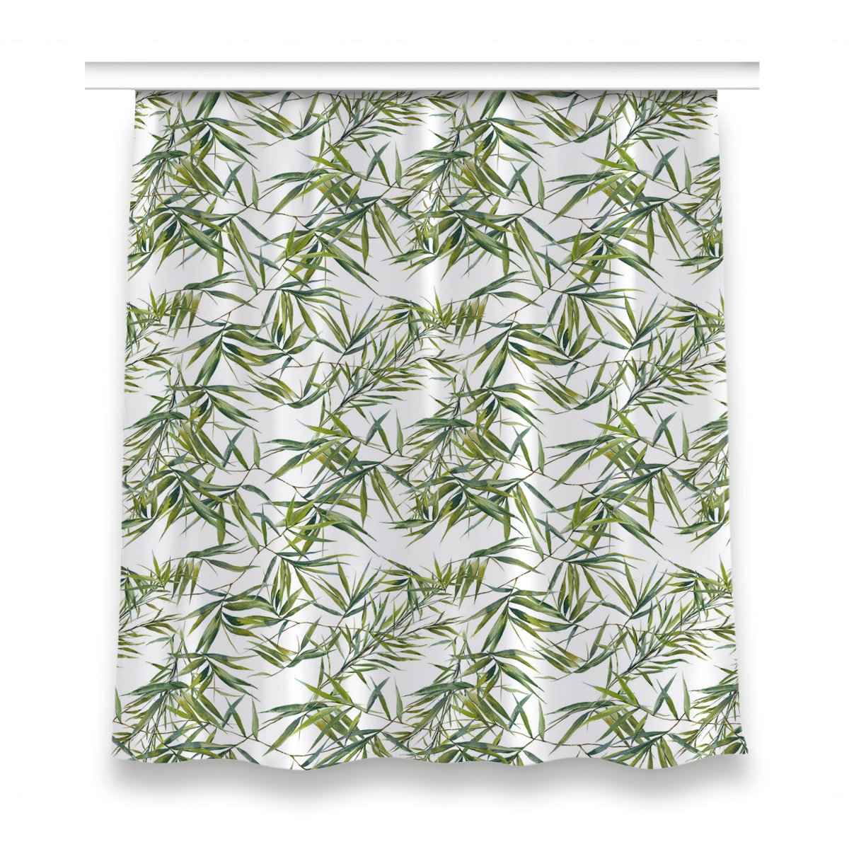 Klasyczna zasłona kolory 150x160 Egzotyczne liście, Fabricsy