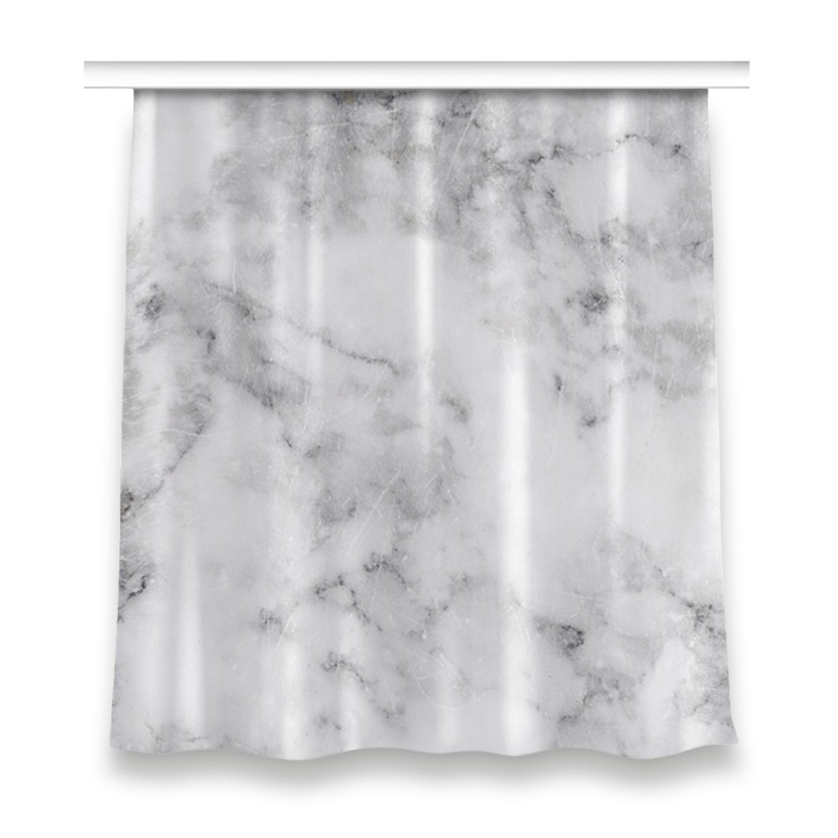 Klasyczna zasłona kolory wzór 150x160 Biały marmur, Fabricsy