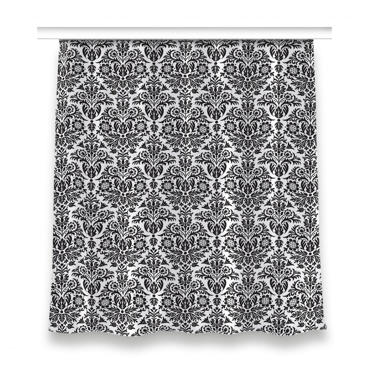 Kolorowa zasłona z nadrukiem 150x160 Kwiatowy wzór, Fabricsy