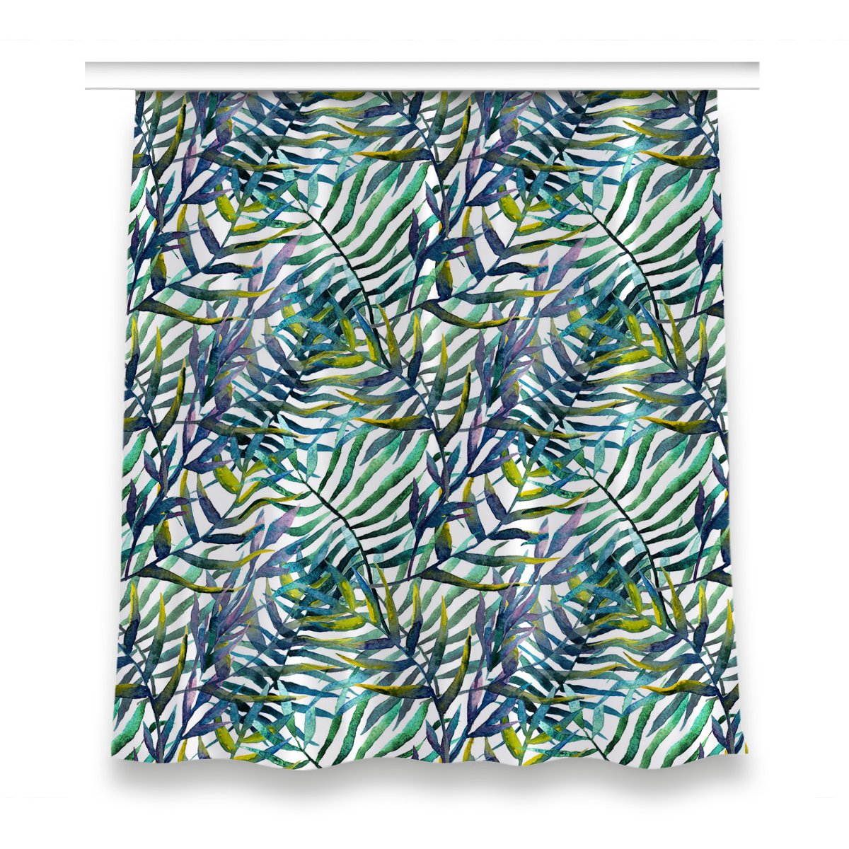 Klasyczna zasłona kolory 150x160 Egzotyczne liście, Fabricsy