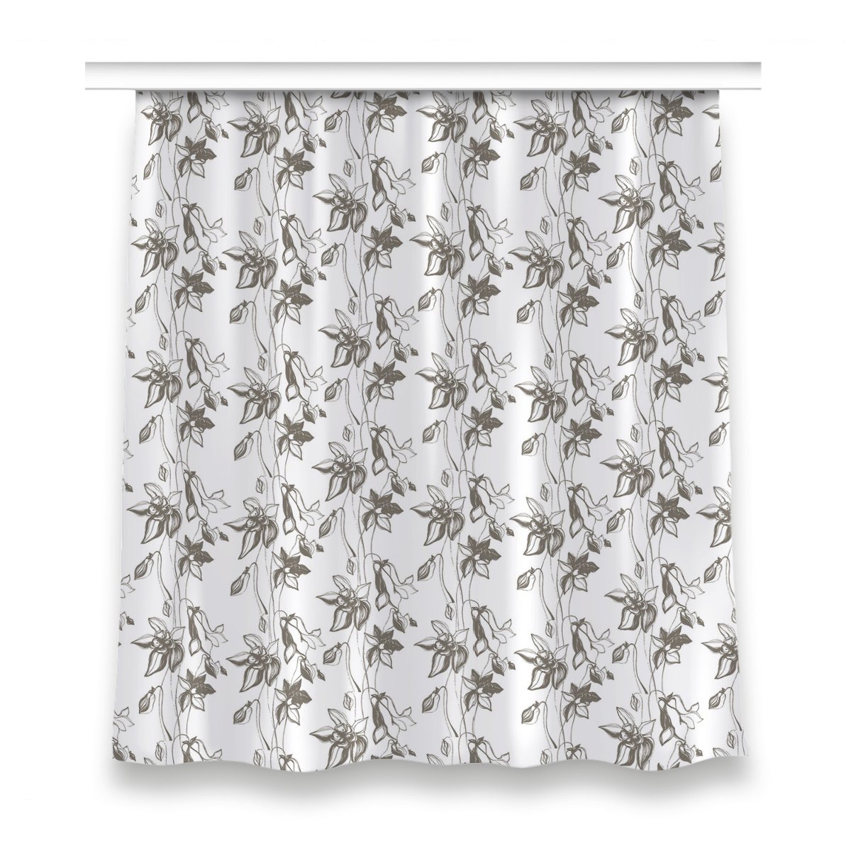 Gotowa zasłona z nadrukiem 150x160 Rysunek kwiatów, Fabricsy