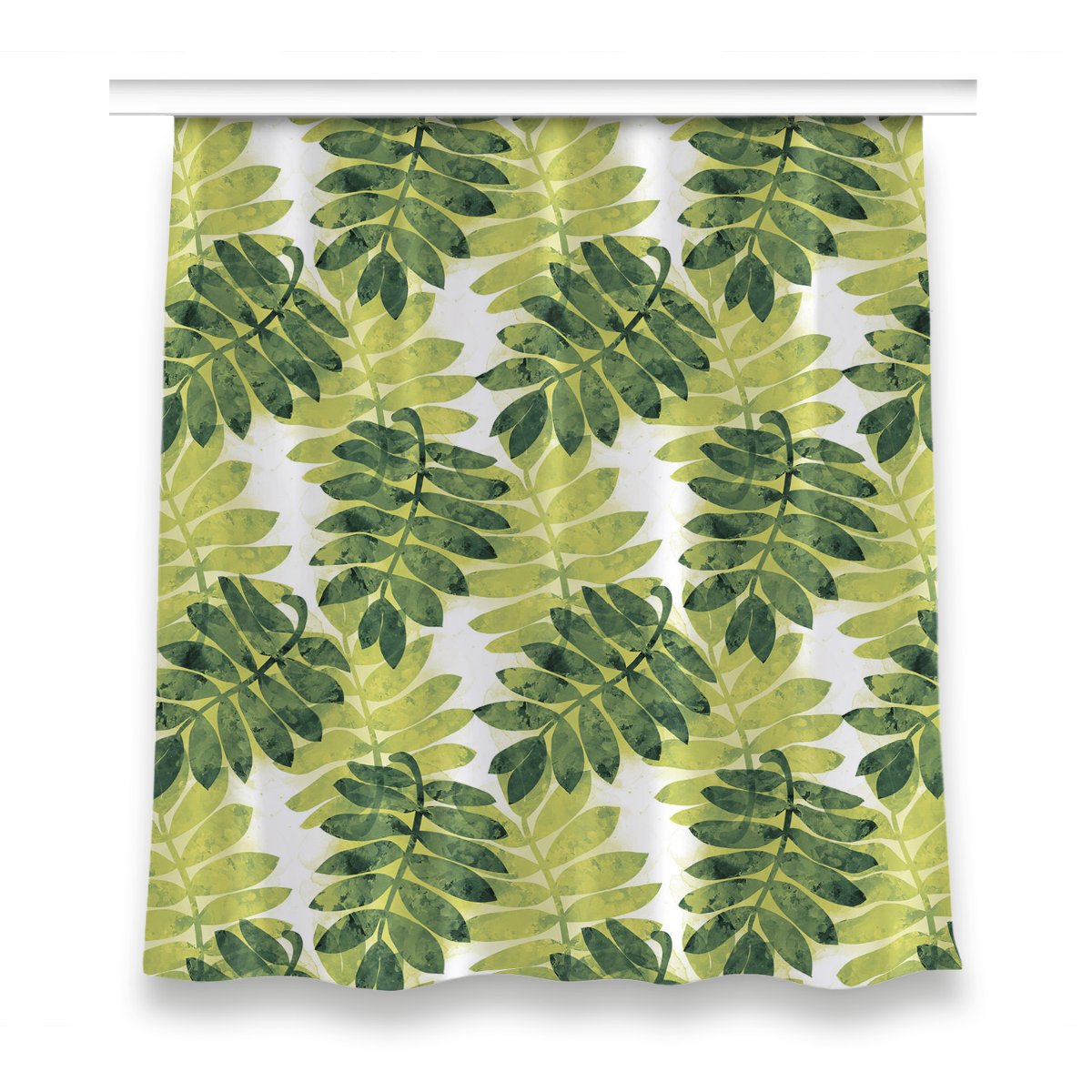 Klasyczna zasłona kolory 150x160 Liście jarzębiny, Fabricsy