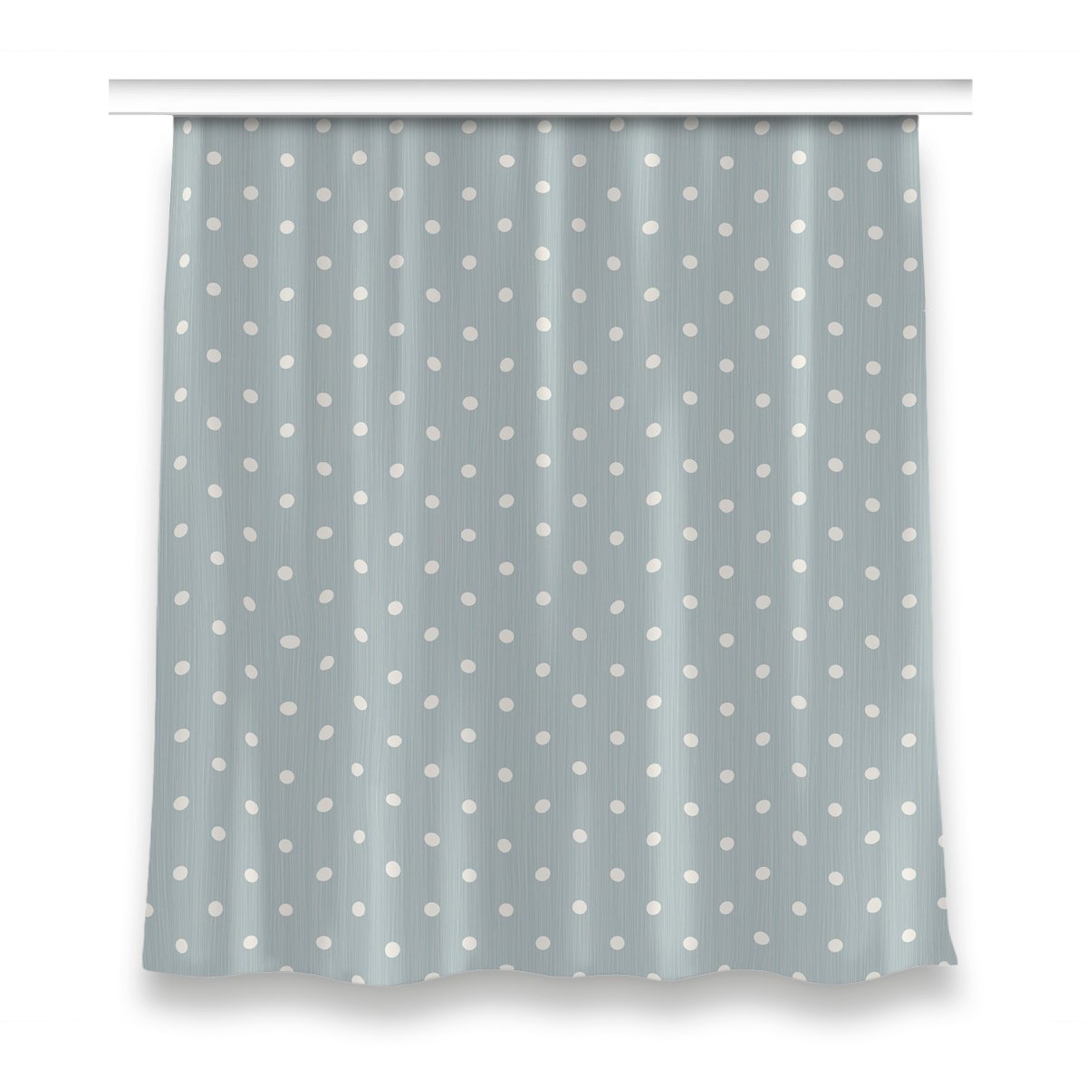 Kolorowa zasłona z nadrukiem 150x160 Białe groszki, Fabricsy