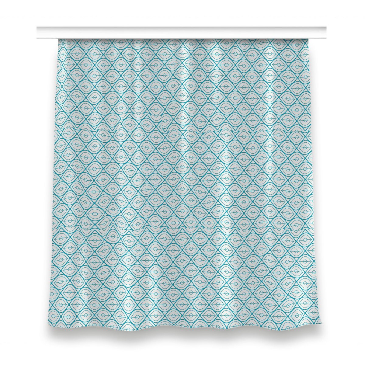 Klasyczna zasłona z nadrukiem 150x160 Retro wzór, Fabricsy