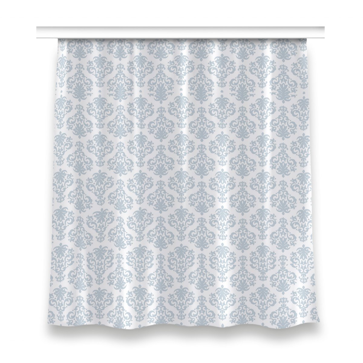 Gotowa zasłona z nadrukiem 150x160 Szary ornament, Fabricsy