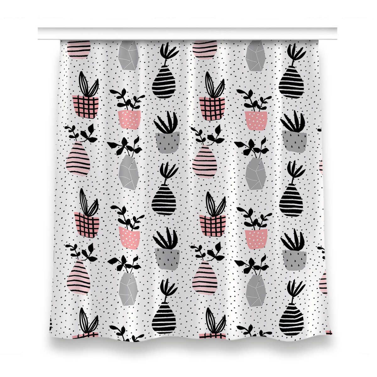 Gotowa zasłona do pokoju 150x160 Kwiaty w wazonach, Fabricsy